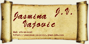 Jasmina Vajović vizit kartica